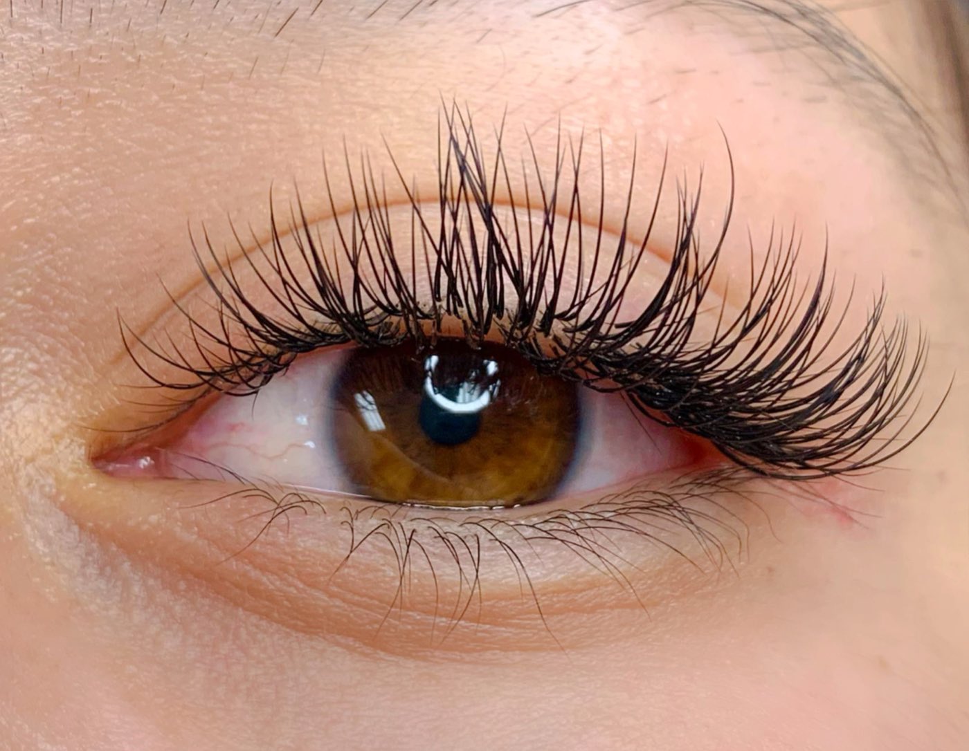 Classic Lash Extension full set done at Tally Beauty
